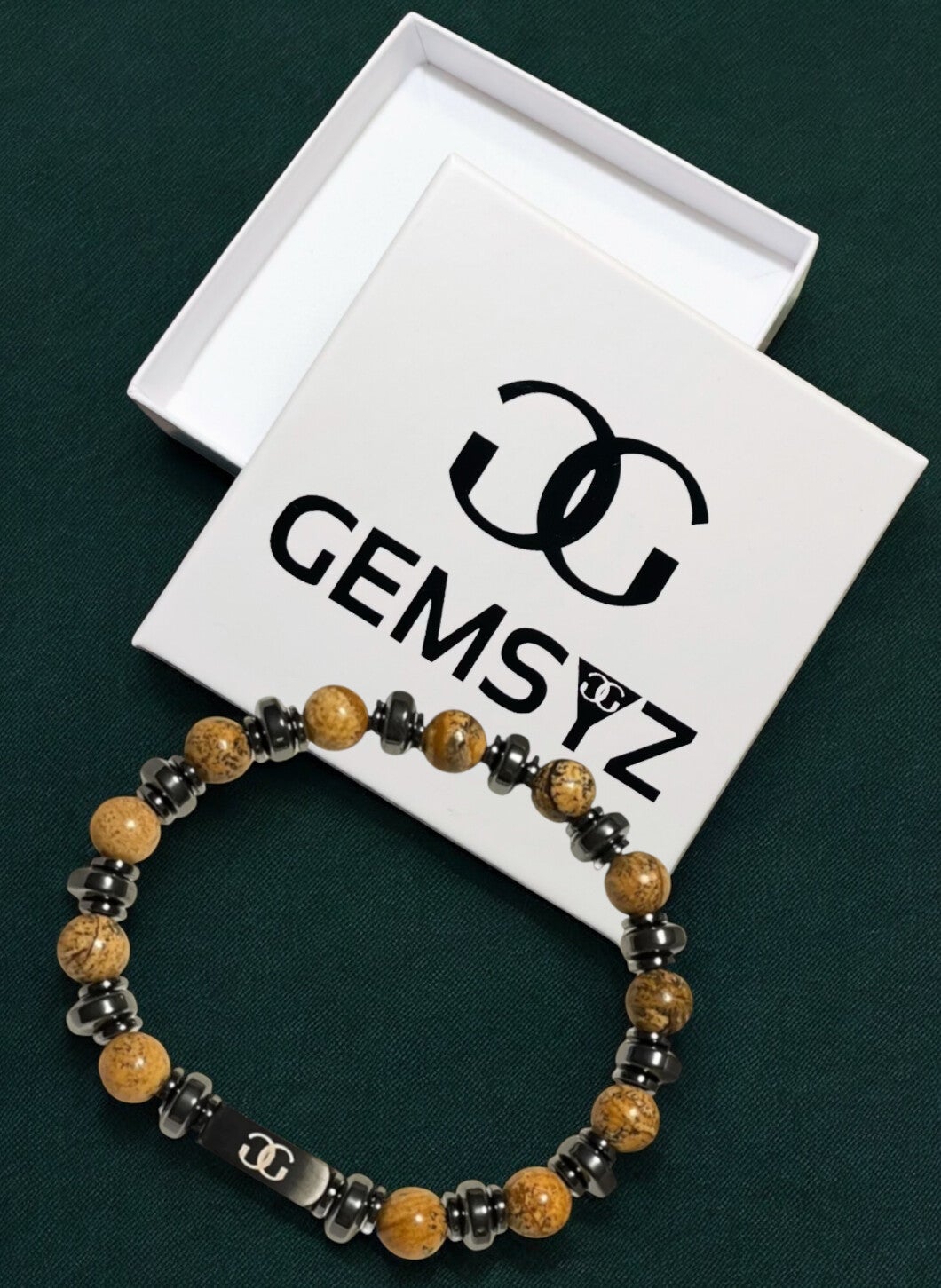 Brown Jasper Natuursteen armband 8 mm