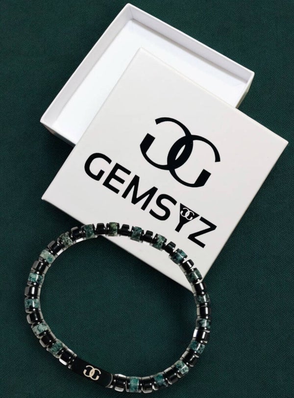 Jasper Granite Natuursteen armband 5 mm