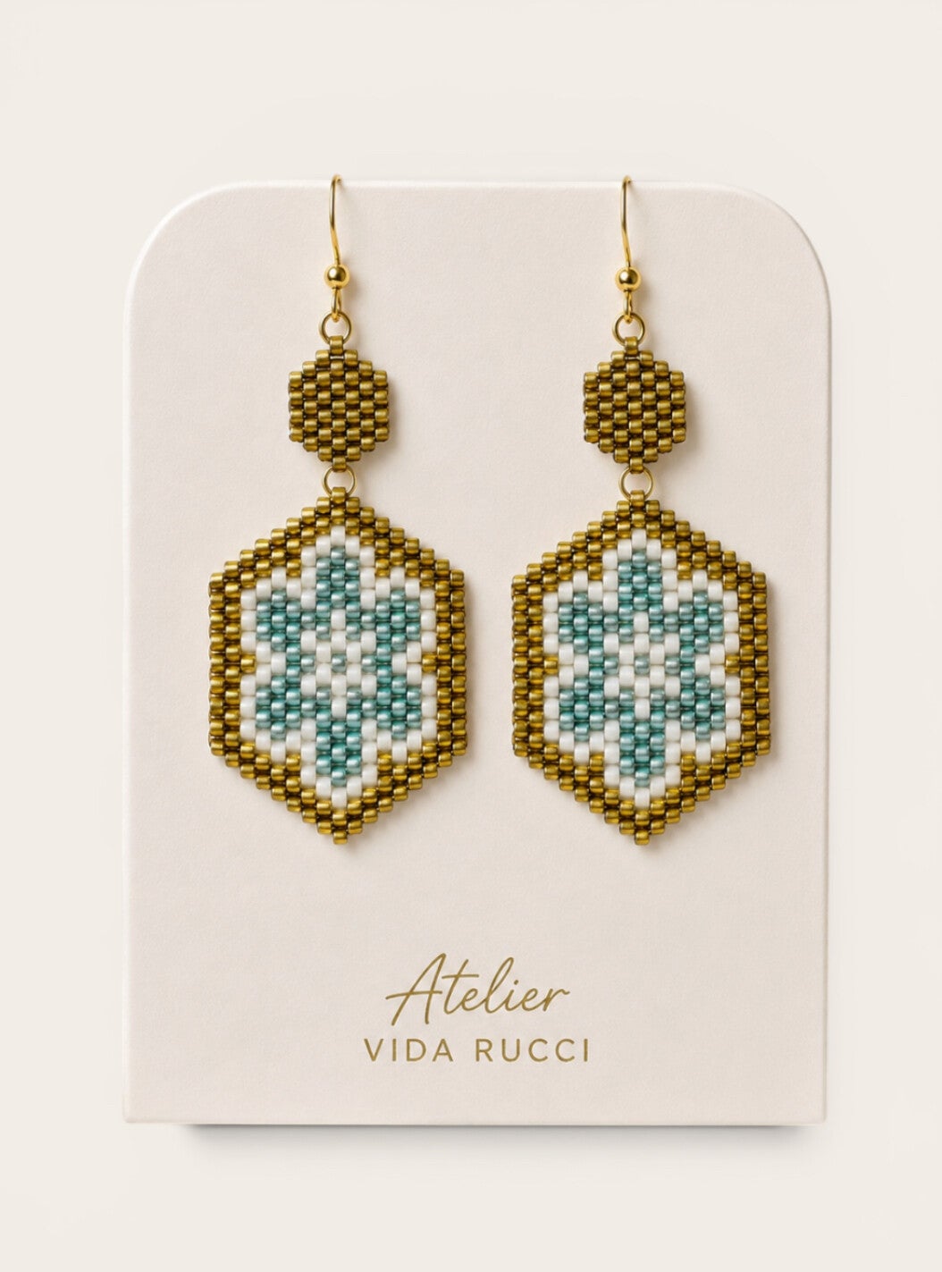 Floral Blue Flower Earrings
