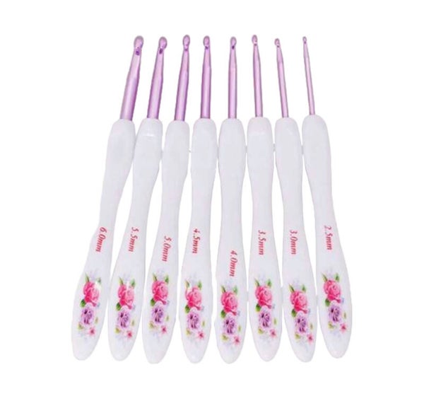 Haaknaaldenset Flower Mix Maat 2.5mm tot 6.0mm