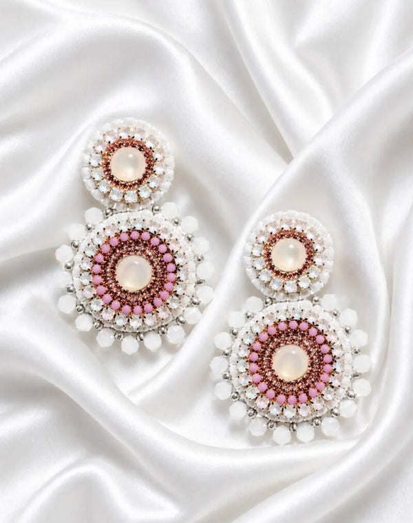 Rosé Pearl Earrings