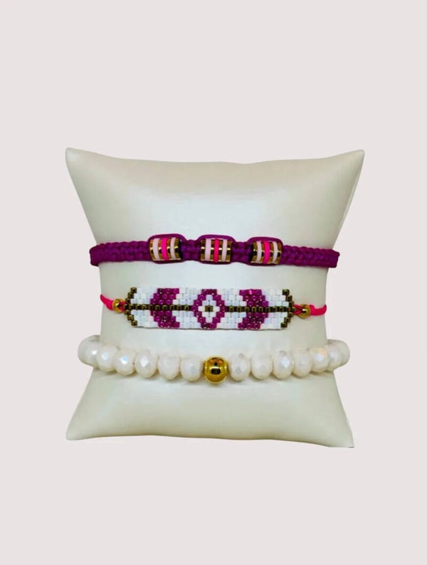 Ibiza Rose Luxury Bracelet set