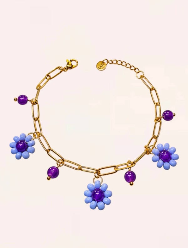 Charm Bracelet Fiora Amethyst
