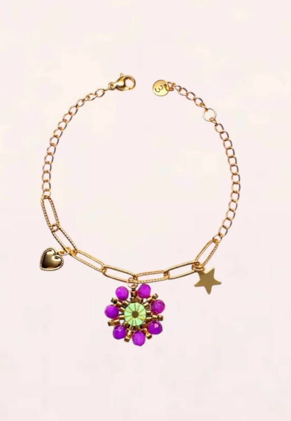 Charm Bracelet Fiora Rosa