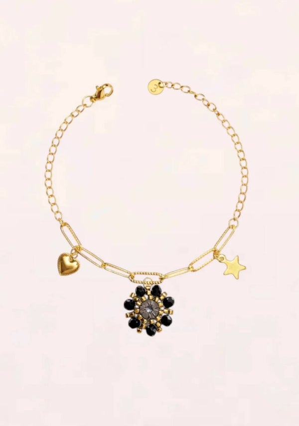 Charm Bracelet Fiora Noir