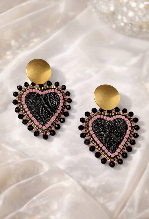 Statement Oorbellen Baroque luxury pink