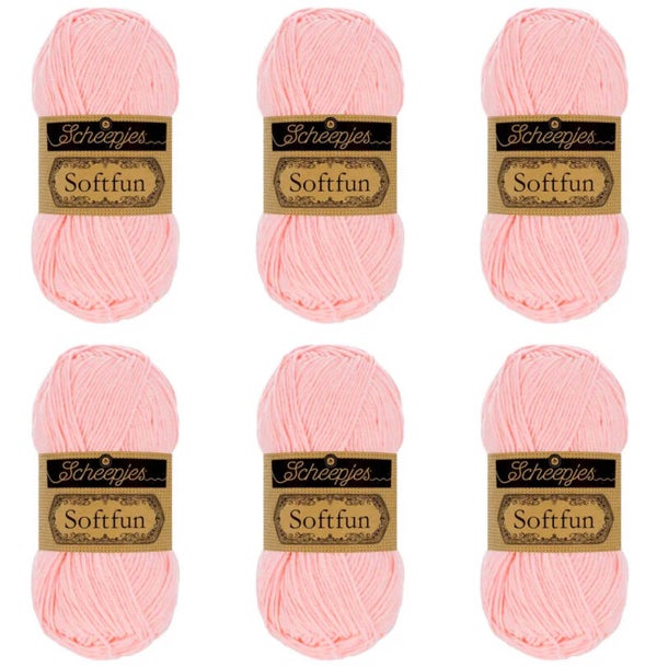 Scheepjes Softfun 2513 Light Rose 6x50g