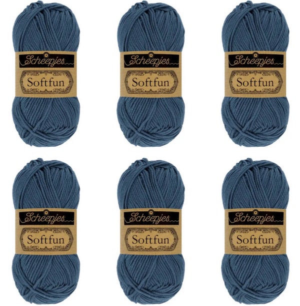 Scheepjes Softfun 2489 Denim 6x50g