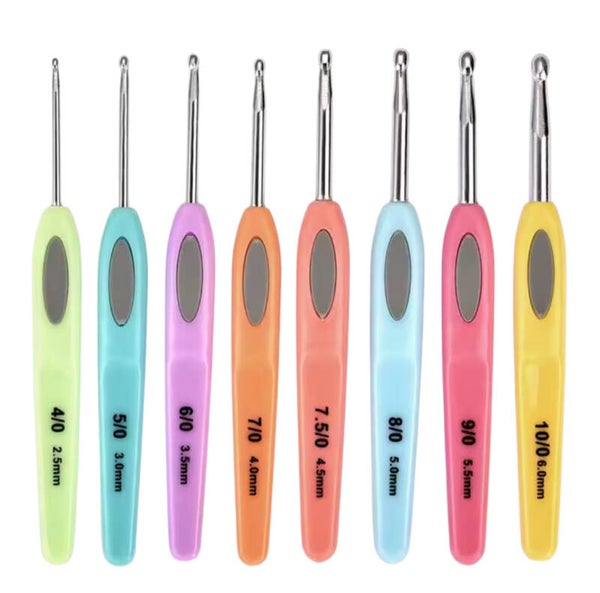 Haaknaaldenset softgrip Multicolor Mix Maat 2.5mm tot 6.0mm