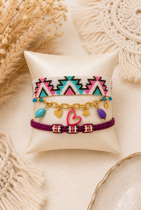 Armbandenset Pink Mirage