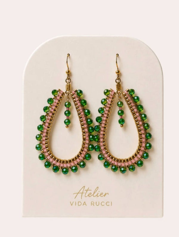 Emerald Bloom Earrings