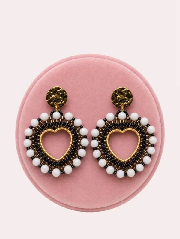 Moonlight Heart Earrings