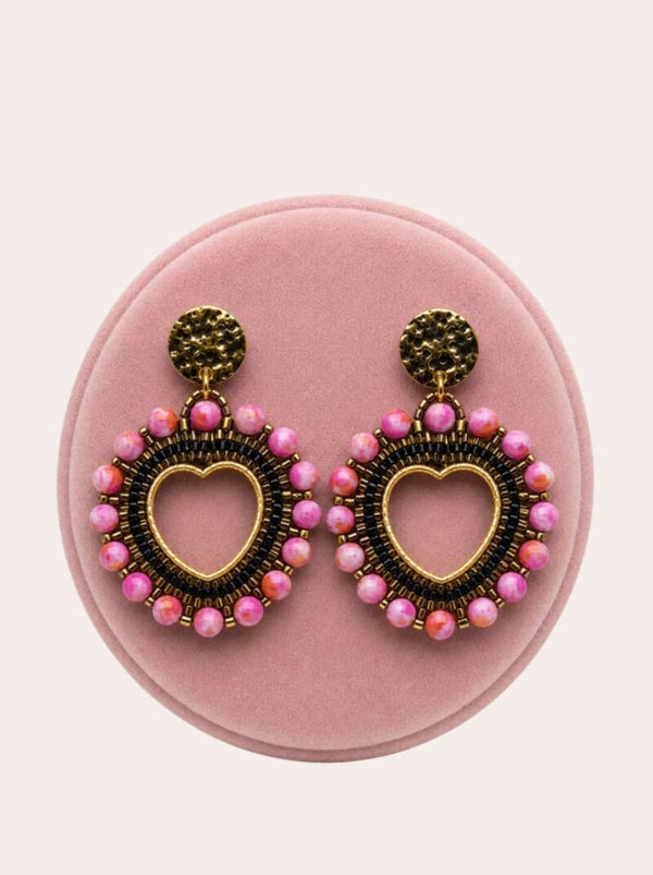 Sunrise Heart Earrings