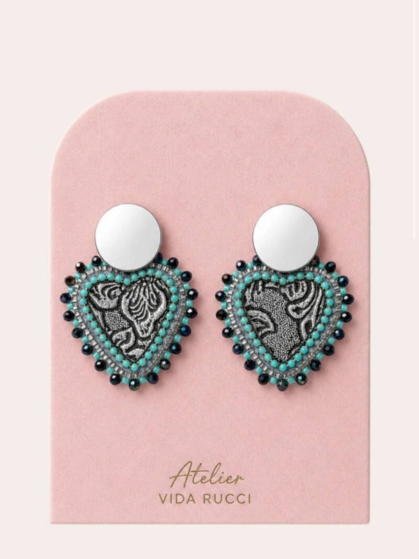 Baroque Luxury Turquoise Earrings