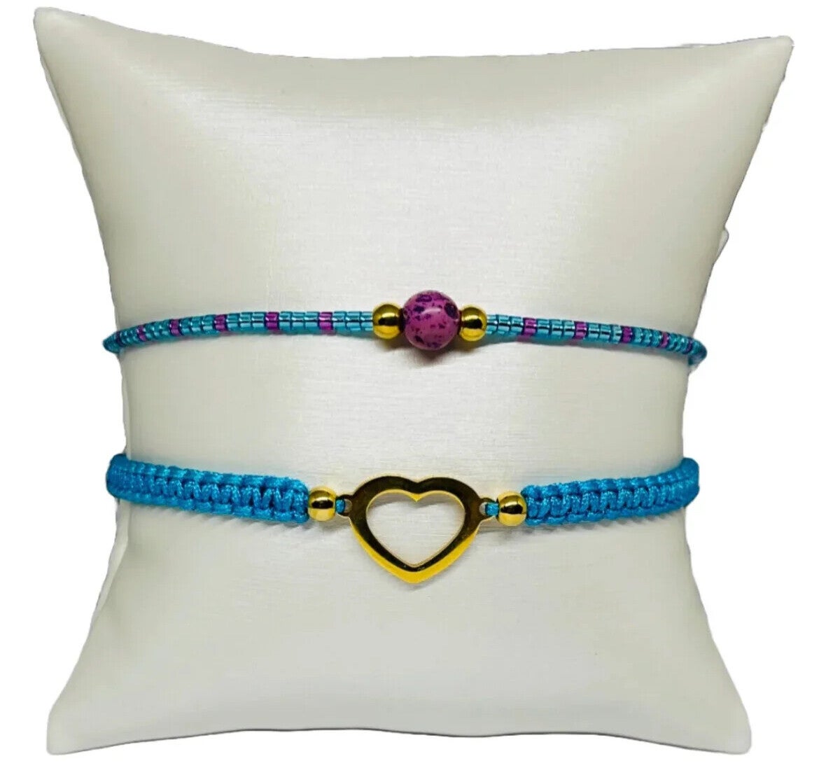 Armbandenset met keizerlijke zee sediment en gouden kralen