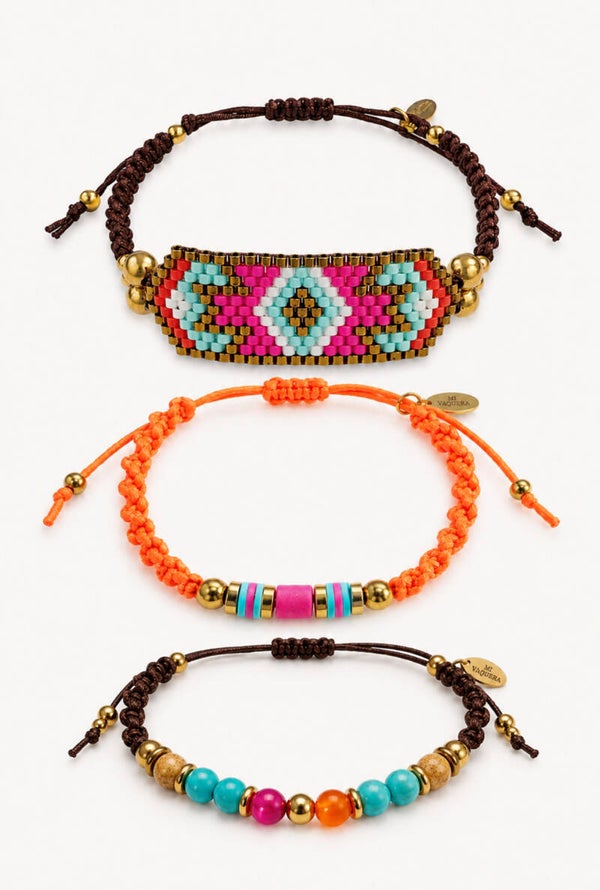 Armbandenset Rodeo Wild Rose 3 delig