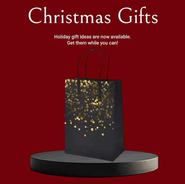 Gift bag lovely heart black gold