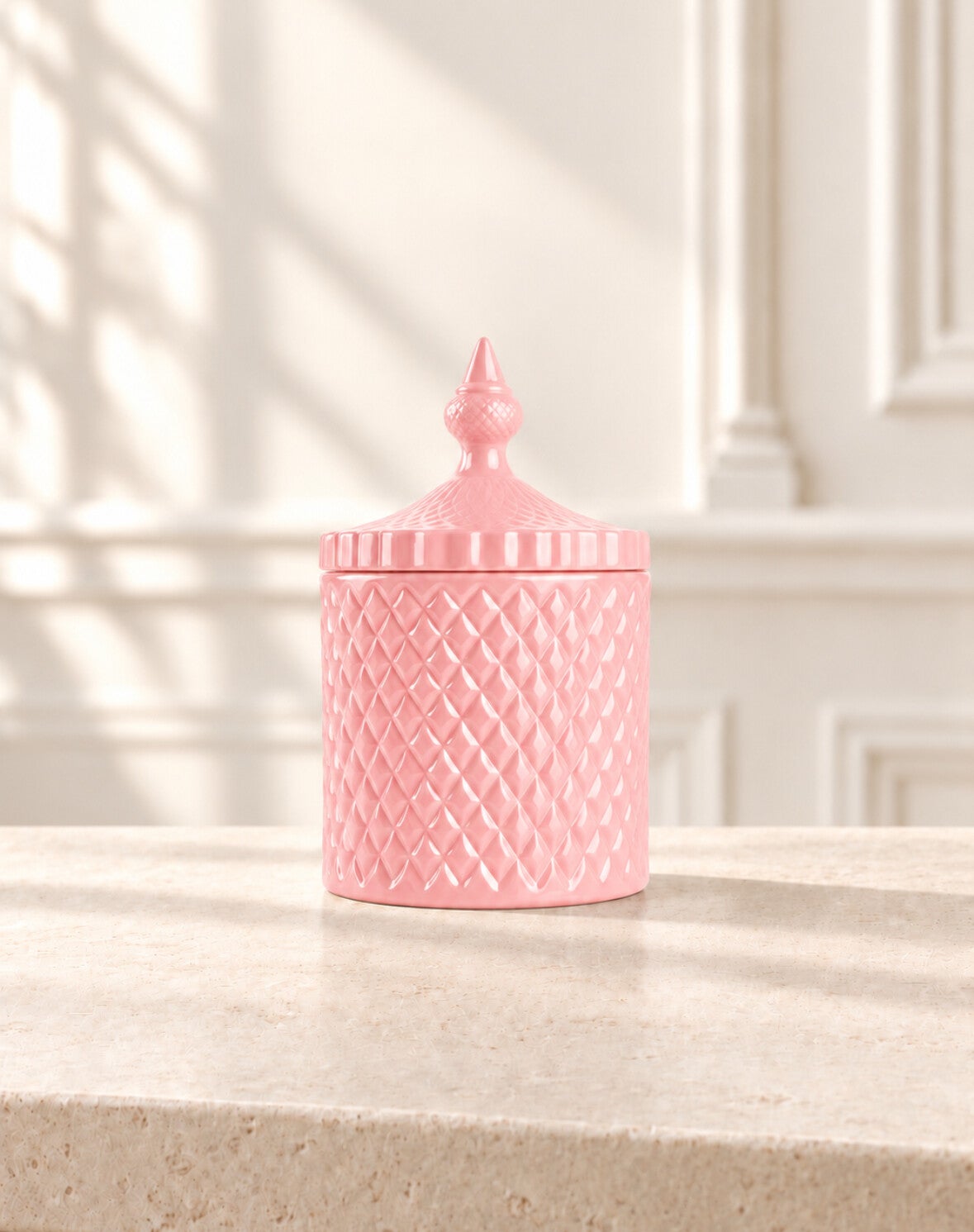Jewellery Jar Bella Di Roma Pink Blossom