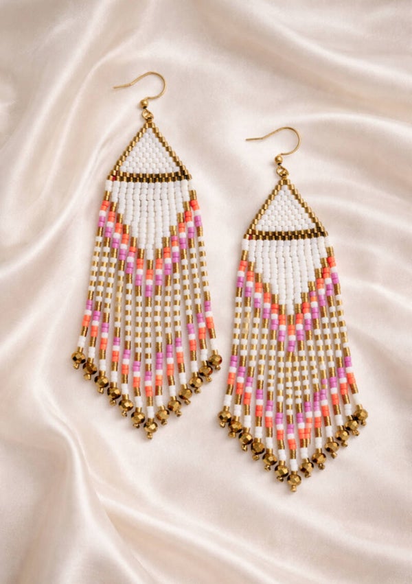 Ibiza Sunrise Fringe Earrings