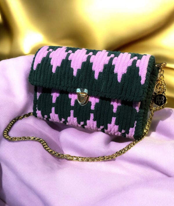 Ciao Bella cross body tas bellissima donker groen lila