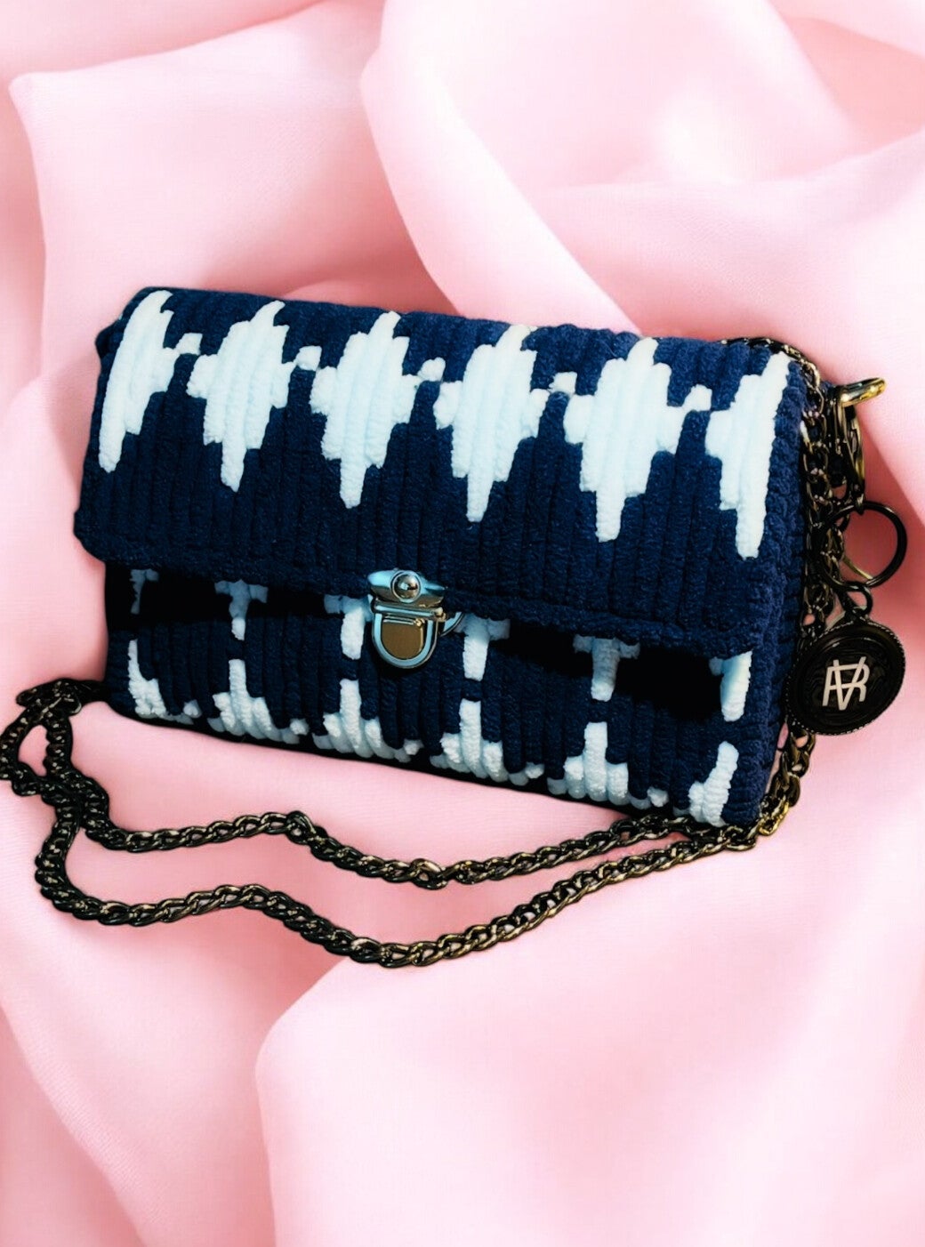 Ciao Bella cross body tas bellissima donker blauw licht blauw