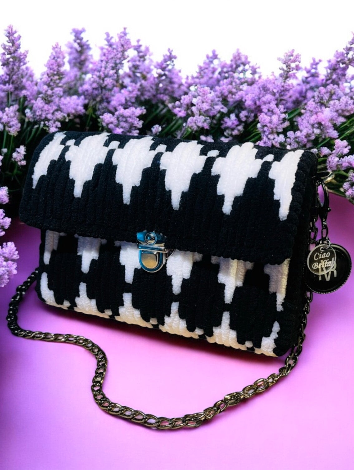 Ciao Bella cross body tas bellissima zwart wit