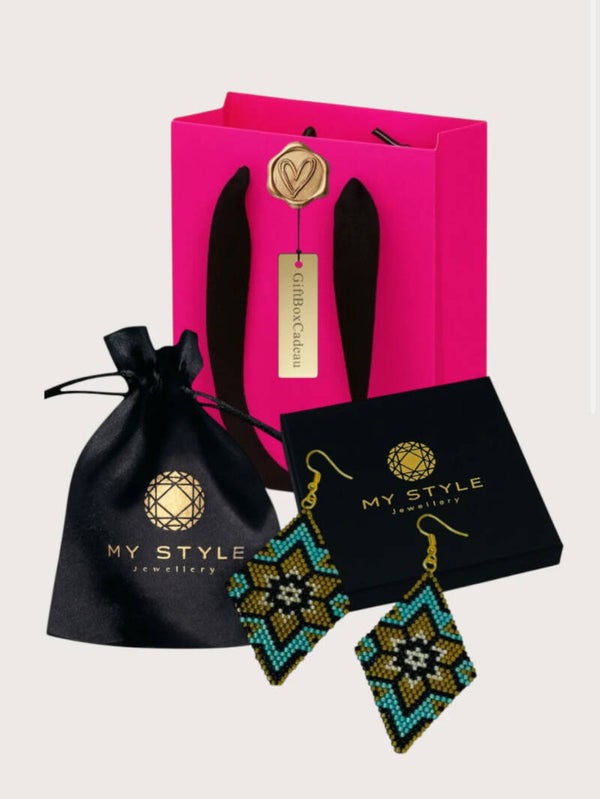 Statement Oorbellen Giftset Gold Flower Mirage