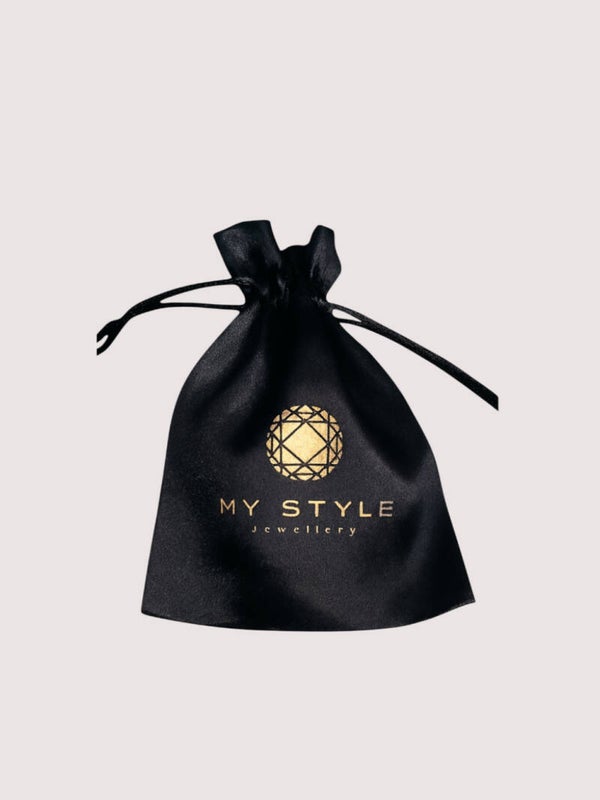 Luxe satijnen sieraden zakje MY STYLE Jewellery  9 x 12 cm