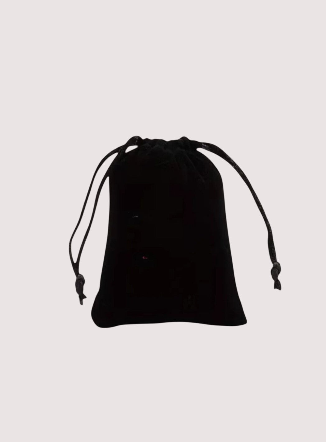 Sieradenzakje black velvet 9 x 7 cm