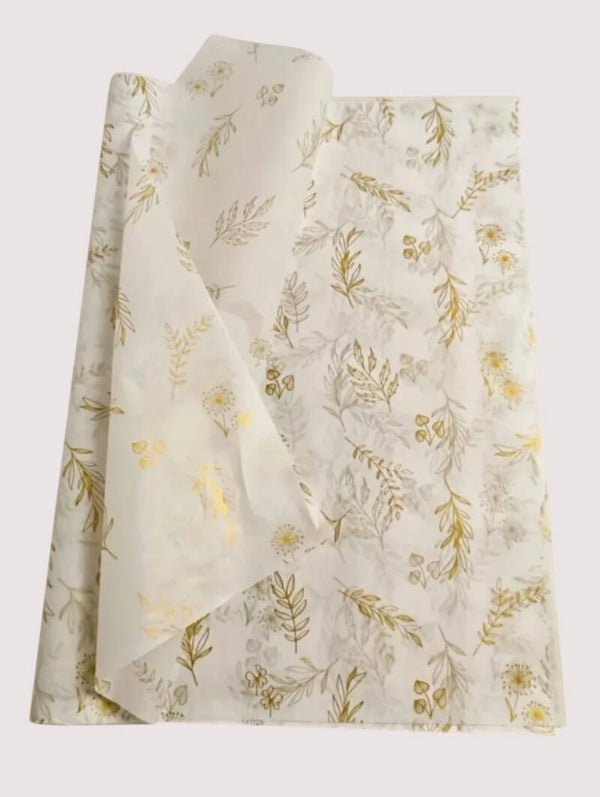 Cadeaupapier golden leaf 35 x 50 cm