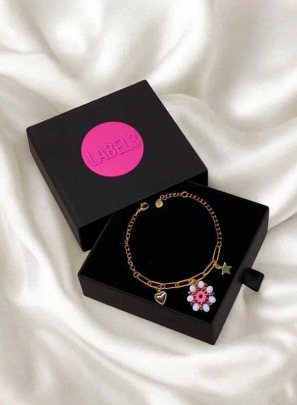 Bedelarmband Fiora Amora Blanco