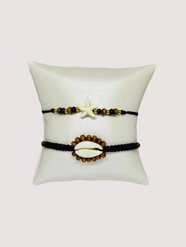 Boho Naturals shell Bracelet Set