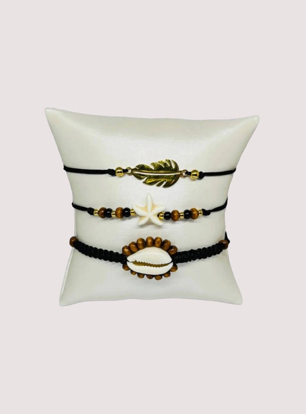 Bohemian Naturals Shell Bracelet Set