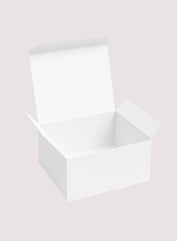 Cadeaubox wit met deksel 20 x 10 x 20 cm