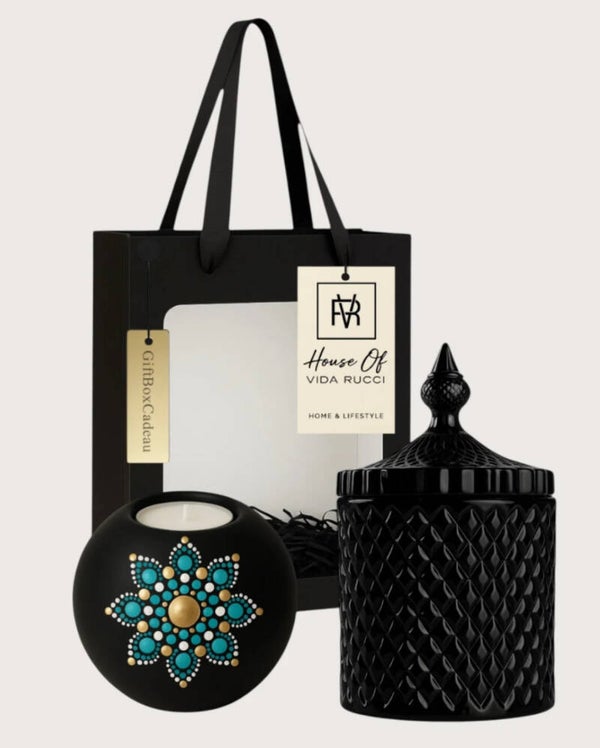 Gift Set Bella Di Roma Gold Eleganza turquoise