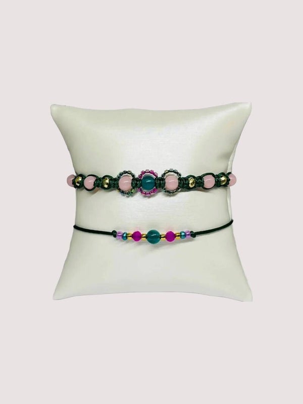 Teal Bloom Bracelet Set