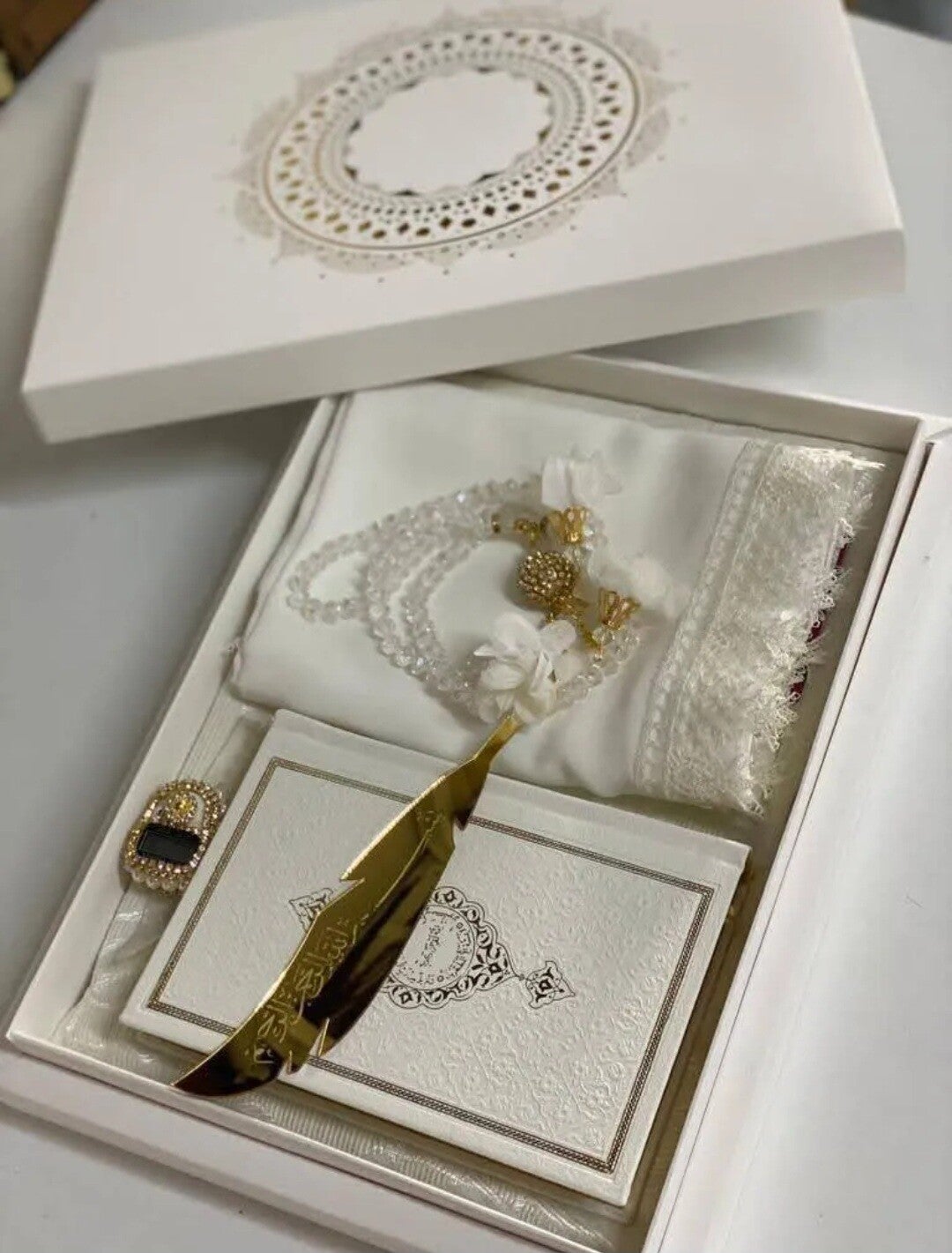 Coffret cadeau islamique femme blanc