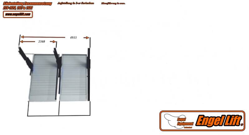 ENGELLIFT ETS-1127;  2-SÄULEN PARKHEBEBÜHNE, Säulenteilung, 2-er