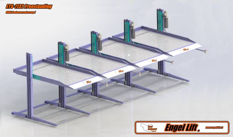 ENGELLIFT ETS-1132 FREESTANDING;  2-SÄULEN PARKHEBEBÜHNE OHNE BODENVERANKERUNG 