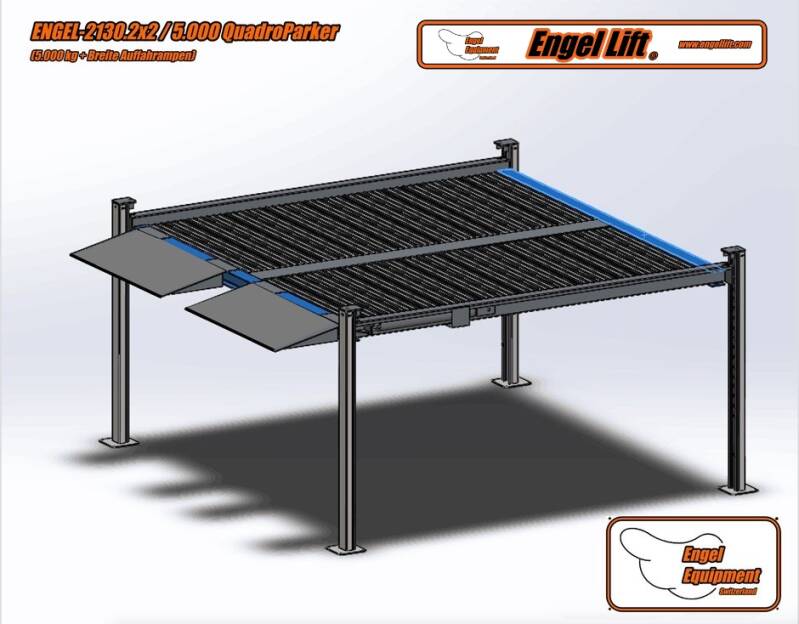 ENGEL-2130.2x2/5000 ;  4-Säulen Heavy Duty QuadroParker Parkhebebühnen:, -2