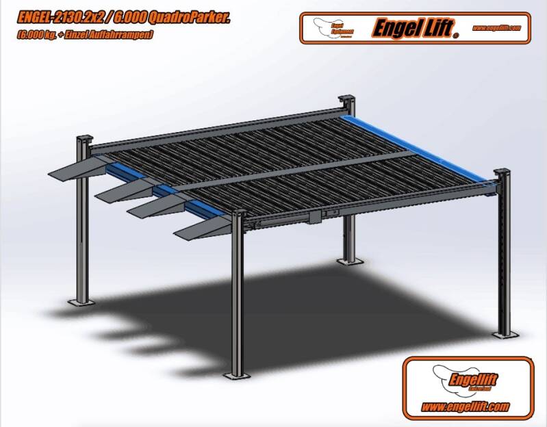 ENGEL-2130.2x2/6000 ;  4-Säulen Heavy Duty QuadroParker Parkhebebühnen:, -2