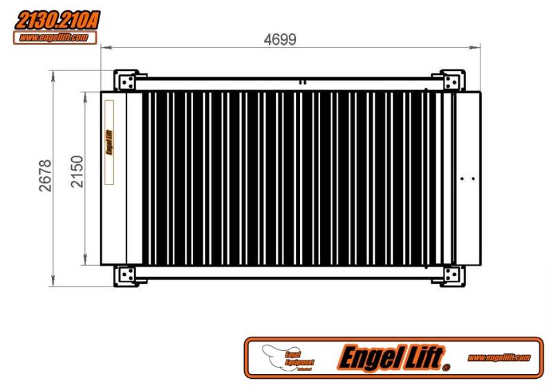 ENGEL-2130.210A & ENGEL-2130.210B ; 4-Säulen Heavy Duty Parkhebebühnen:, Zeichnung Plattorm A