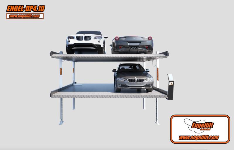 ENGEL-DP4.10;  4-SÄULEN DOPPEL PARKHEBEBÜHNE (10.000KG.), -3