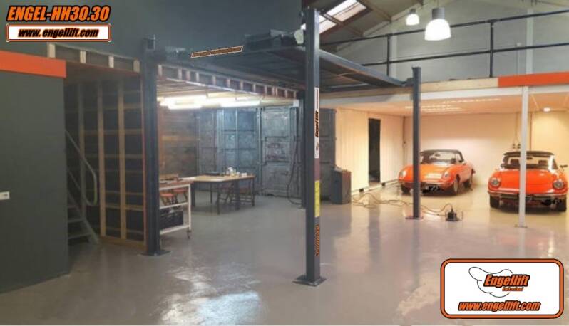 ENGEL-HR30.30;  4-SÄULEN HOCHHUB PARK & TRANSPORT HEBEBÜHNE (3.000KG.), -2