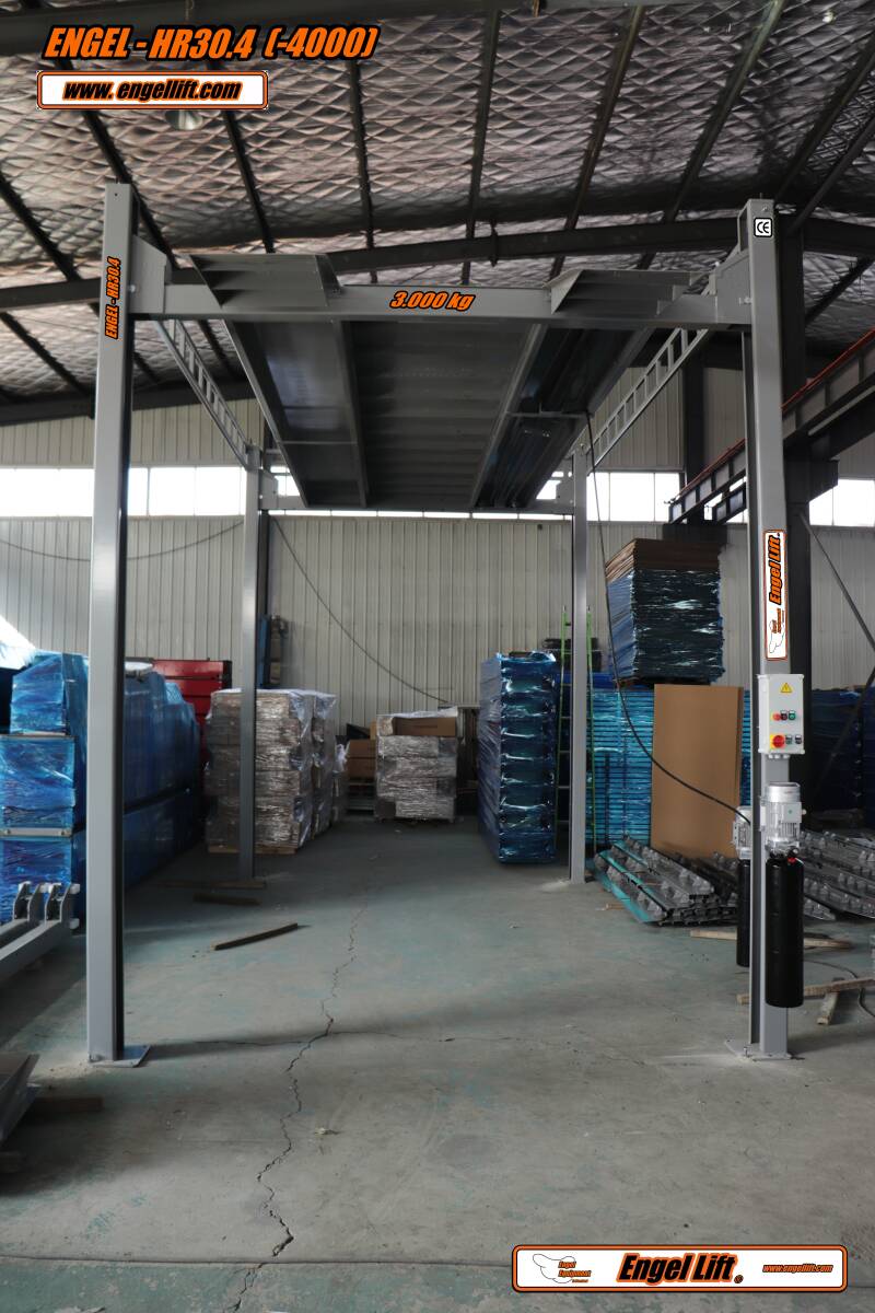 ENGEL-HR30.4;  4-SÄULEN HOCHHUB PARK & TRANSPORT HEBEBÜHNE (3.000KG.) -2