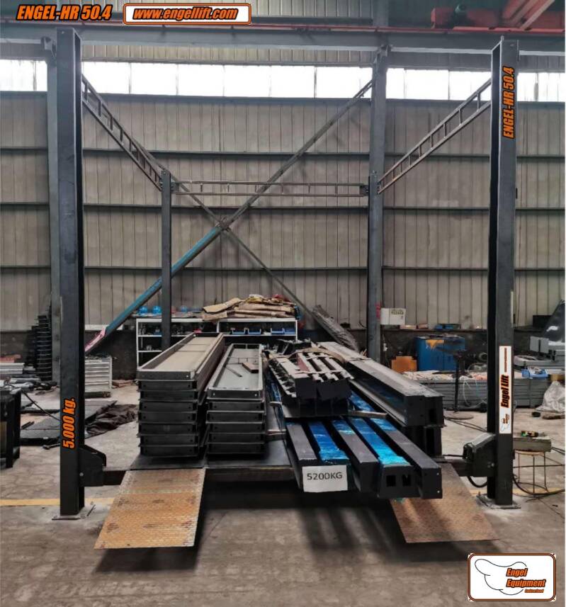 ENGEL-HR50.4;  4-SÄULEN HOCHHUB PARK & TRANSPORT HEBEBÜHNE (5.000KG.), -2