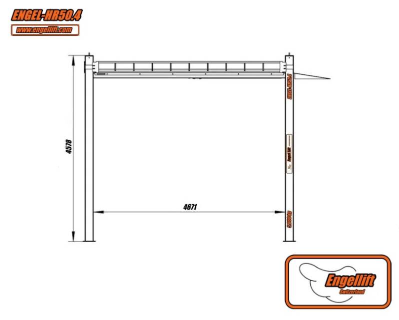 ENGEL-HR50.4 ; Hochhub  4-Säulen Transport & Parkhebebühnen-Z1