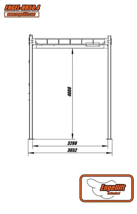 ENGEL-HR50.4 ; Hochhub  4-Säulen Transport & Parkhebebühnen-Z2