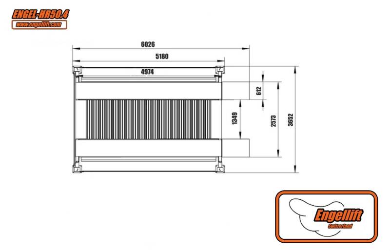 ENGEL-HR50.4 ; Hochhub  4-Säulen Transport & Parkhebebühnen-Z3