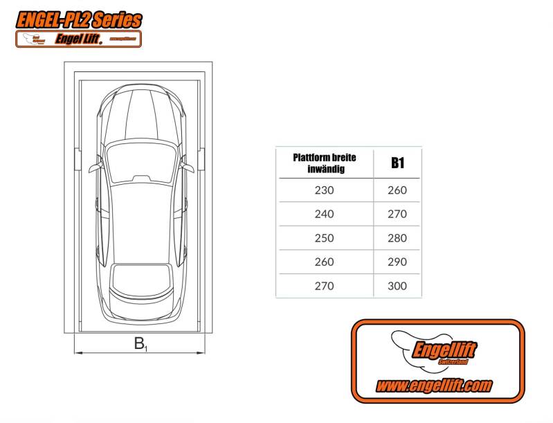 ENGEL-PL2;  2-SÄULEN PARKHEBEBÜHNE , Zeichnung-2